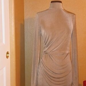 Champagne Shimmer Floorlength Dress